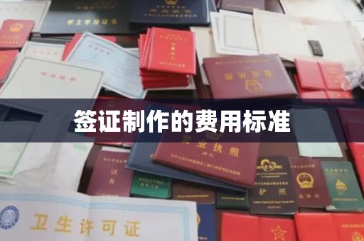 清镇签证制作的费用标准