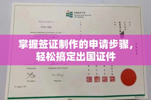 清镇掌握签证制作的申请步骤，轻松搞定出国证件